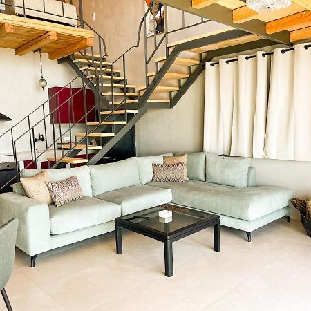Modern Stone Villas With Swimming Pool Aliveri Luaran gambar