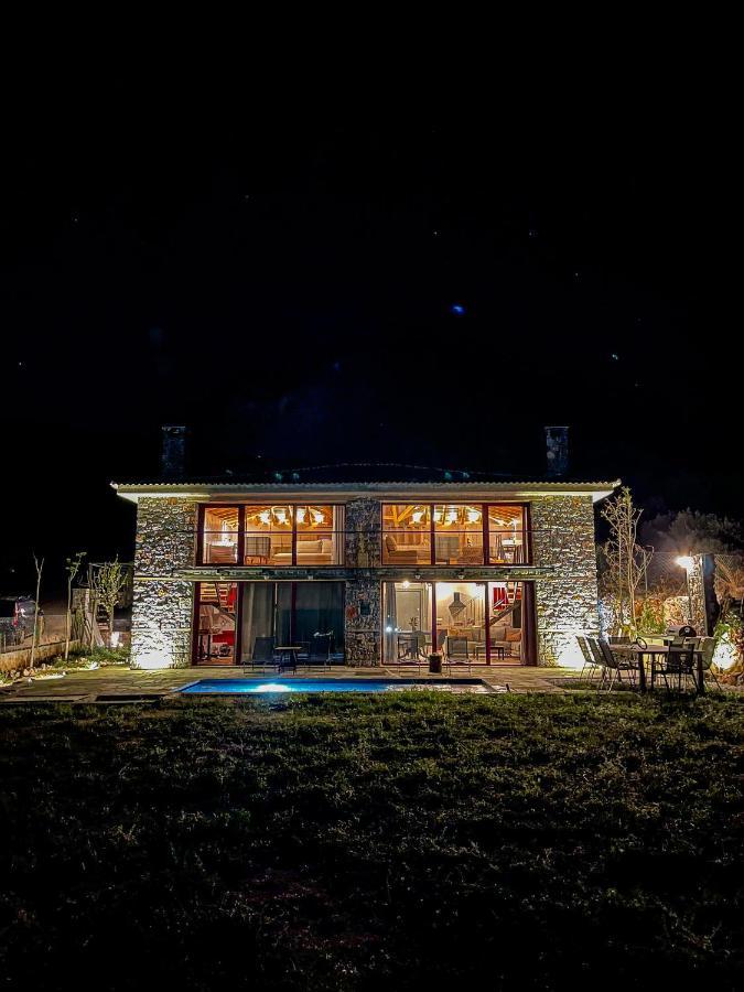Modern Stone Villas With Swimming Pool Aliveri Luaran gambar
