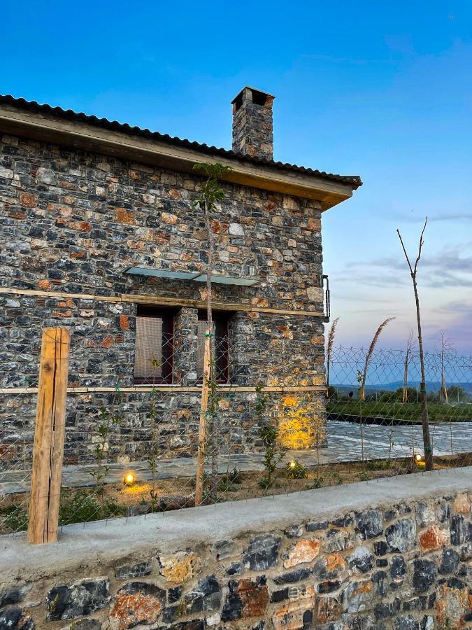 Modern Stone Villas With Swimming Pool Aliveri Luaran gambar