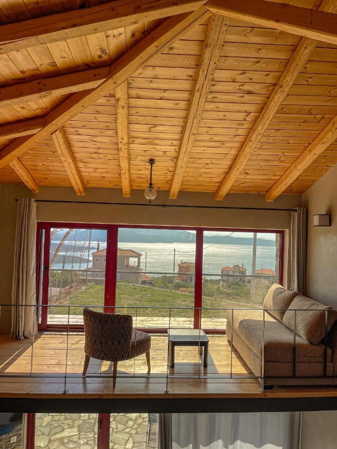 Modern Stone Villas With Swimming Pool Aliveri Luaran gambar